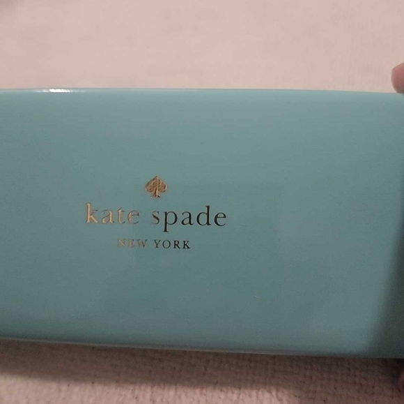 Kate spade empty eyeglass case with dior glass cleaning cloth - Picture 1 of 7